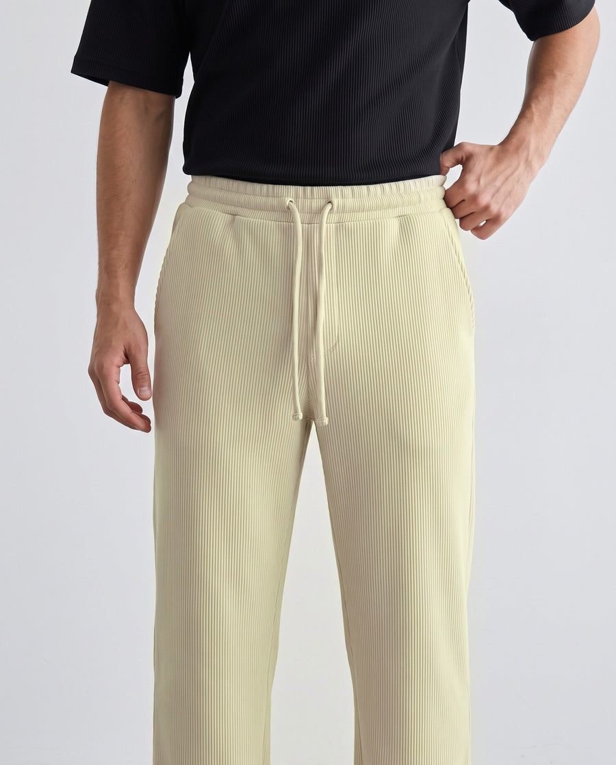 Stoic — Ribbed Pant — Beige