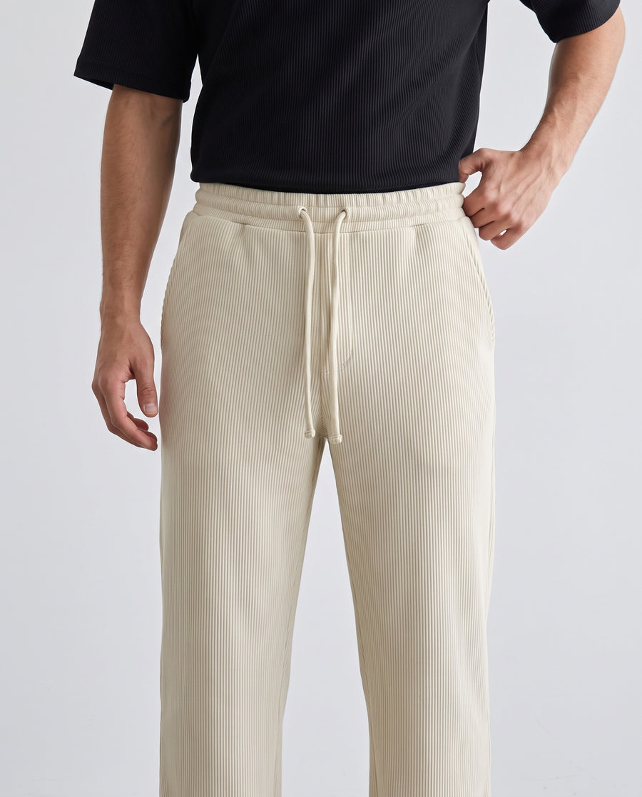 Stoic — Ribbed Pant — Beige
